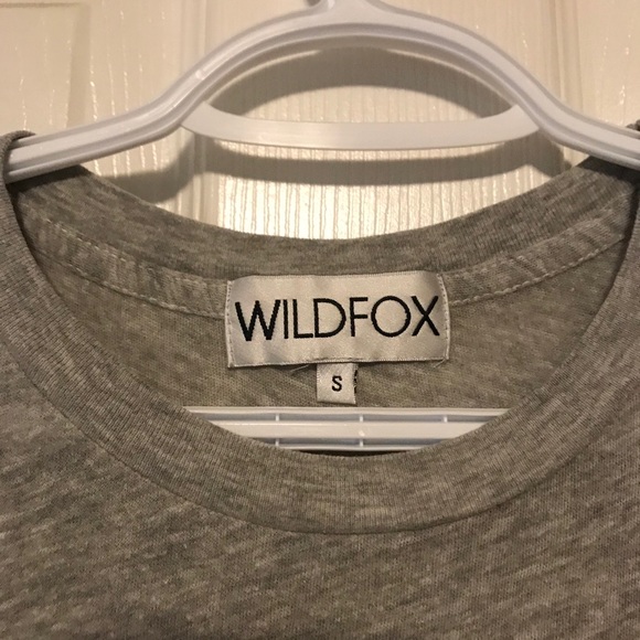 WILDFOX Je T’aime T Shirt I LOVE YOU French Heart Tee Sheer Self Babe Top Boho S - Picture 3 of 5